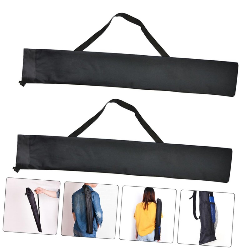 Kisangel Hiking Pole Bag Oxford Storage Soft Carry Straps Compact