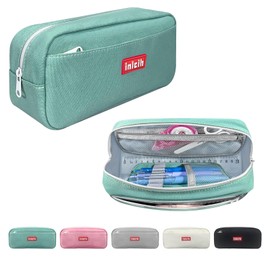 inlcih Pencil Case Large Capacity pencil pouch cute pencil case stationery supplies pencil bags School Supplies for Student Teen Girs Boys (green)