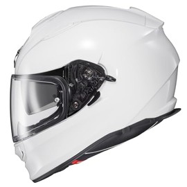 ScorpionEXO Ryzer Full Face Motorcycle Helmet with Pinlock Ready Shield with Integrated Speaker Pockets DOT ECE Approved Solid (Gloss White - 2X-Large)