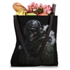 Cool Gaming Black Army Soldier Illustration Graphic Designs Tote Bag