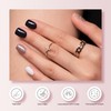 Nelikoo Semi Cured Gel Nail Strips - 30PCS Gel Nail