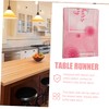 Zerodeko Mother's Day Themed Table Runner Decorative Table Cloth for