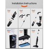 REECOO Stick Vacuum Cleaner with 3 Mop Pads Electirc Mop