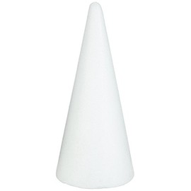 Glorex Polystyrene Cone, White, Height 260 mm 7610877430768