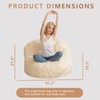BYBYME Giant Bean Bag Chair, Faux Fur Bean Bag Couch