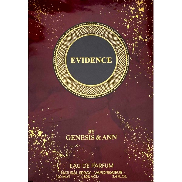 GENESIS & ANN EVIDENCE EAU DE PARFUM SPRAY UNISEX 3.4