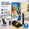 Electric Fly Swatter Racket for Insect Control – 3,500V Portable