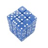 Blue Opaque Squared Corner Dice with White Pips D6 12mm