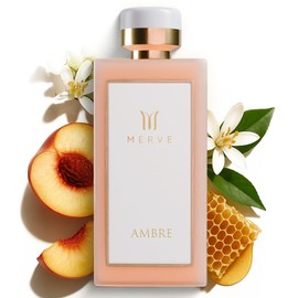 Merve Ambre Perfume For Women 3.4 oz | Premium Long Lasting Fragrance Luxury Scent | Jasmine, Honey, Floral, Fruity, Soft Spicy, Amber, Musk | Eau de Parfum