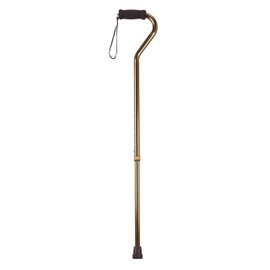 Drive Medical Foam Grip Offset Handle Walking Cane, Bronze, 28.5" to 38.5" (RTL10307)