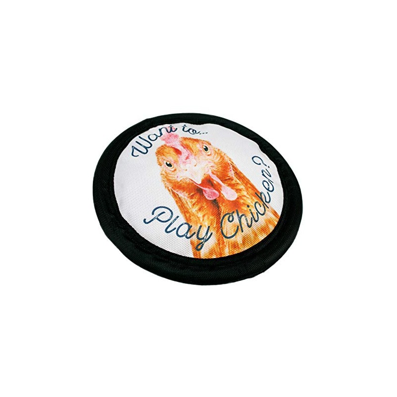 Territory Flying Chicken Dog Toy, 9" Fetch Catch Interactive Training