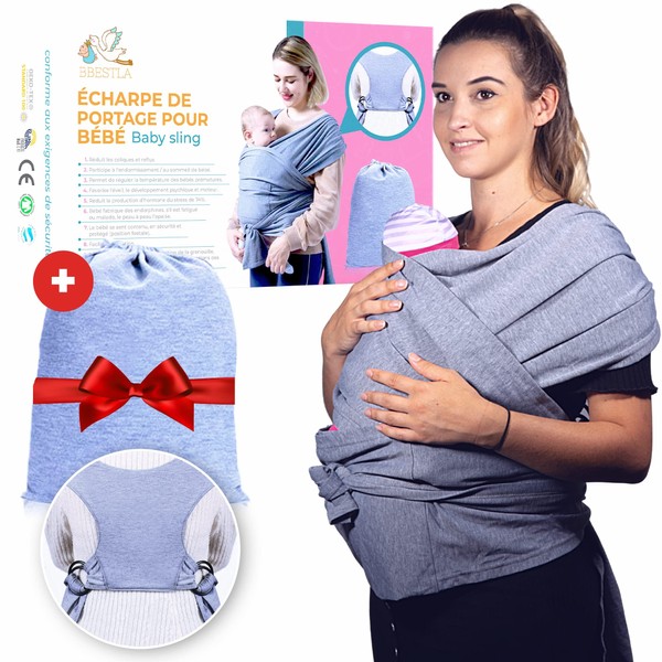 Baby Carrier Sling | Enjoy the summer with your baby thanks to the BBESTLA kangaroo scarf | Make your life easier with a no-tie scarf easy to put on