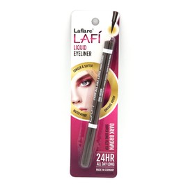 Laflare LAFI Liquid Eyeliner, Super Long Felt Tip, Long-Lasting Makeup, Waterproof & Smudgeproof, All Day Long Eye Liner (Dark Brown)