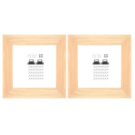 uxcell 2 Pcs DIY Canvas Stretcher Bars, 6 x 6 Inch Canvas Frame Wooden Frames Kit Sturdy Stretcher Frames for Oil Paintings Prints Posters