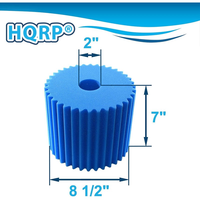 HQRP Blue Foam Filter (7" x 8 1/2") Compatible with