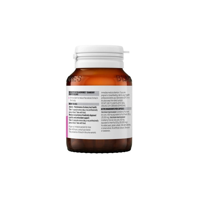 Blackmores Cranberry Forte 50000mg 30 Capsules