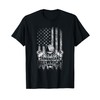 Millwright T-Shirt Skull and Wrenches American Flag T-Shirt
