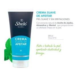 Sheló Nabel Crema Suave De Afeitar, Piel Suave Y Sin Irritaciones
