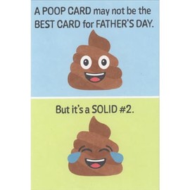 Recycled Paper Greetings Poop Card is a Solid Second Funny/Humorous Father's Day Card