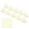 100Pcs Paper Clips Yellow Duck Shape Lightweight Portable Electroplating Process