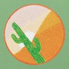 Desert Cactus Embroidered Iron on Sew on Patch