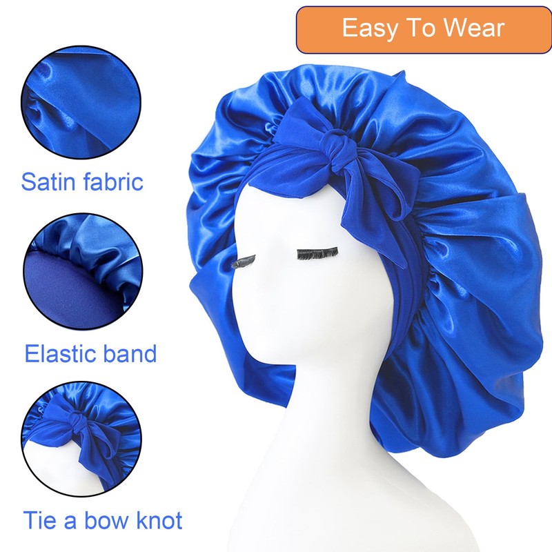 iLamvie Silk Bonnet,Adjustable Satin Bonnet,Hair Bonnet For Sleeping,Bonnet,Soft And Comfortable