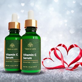 Tree of Life Beauty Tree of Life Beauty Vitamin C Skin Care Set, Skin Brightening Face Oil for Dark and Age Spot, Facial Serums for Dry and Sensitive Skin with Hyaluronic Acid & Vitamin E Soft Skin, 1 Fl Oz (Pack of 2)