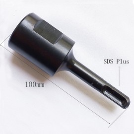 Core Drill Bits Adapter SDS Plus Shank for Conversion Drilling Thread (Female:1/2 BSP, Length:100mm)