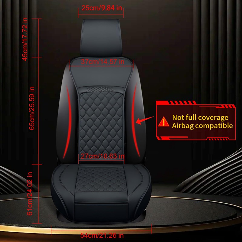 Joy Forserve Front Car Seat Covers for Kia,Leather Waterproof Seat