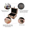 Treasure Chest Box Pink Butterfly Pattern Exquisite Retro Wooden PU