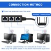 HUAREW RJ45 Ethernet Splitter Cable, Splitter 1 to 3 Port,