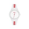 HUGO #LIT for HIM Men's 42mm 3H Quartz Silicone Wristwatch