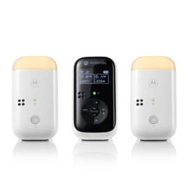 Motorola Nursery PIP15 Audio Baby Monitor, Dual Room HD Infant Monitor with Nightlight, 1500 Ft. Range, Two-Way Talk, Includes Parent Unit, 2 Monitors