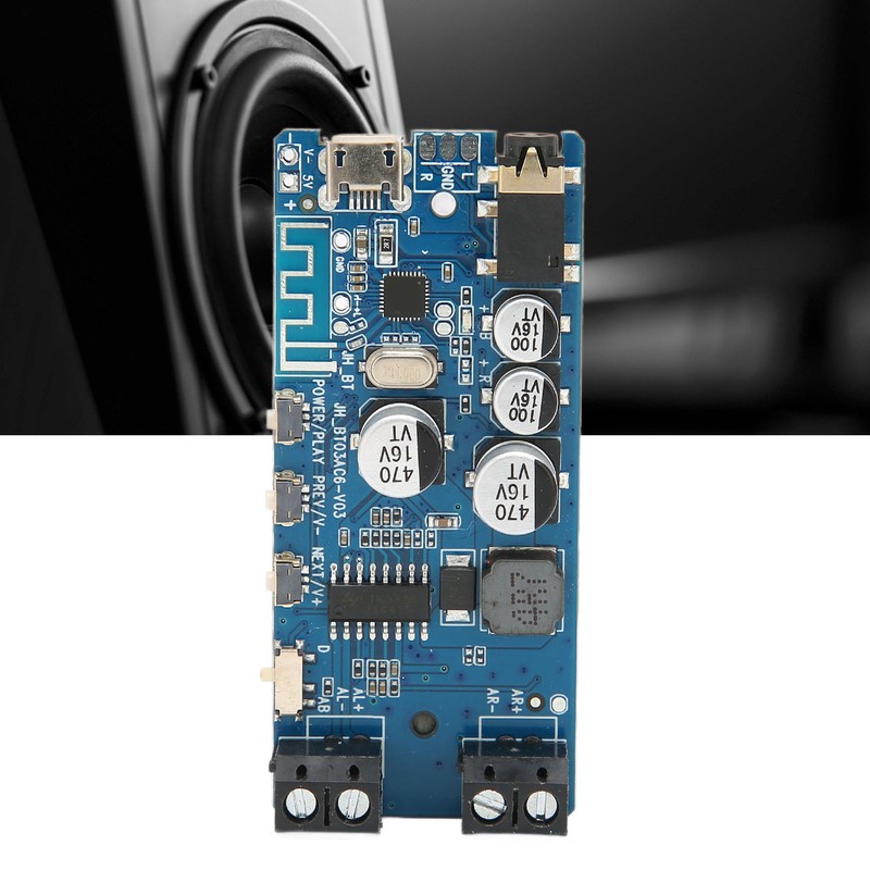 2 Channels Bluetooth 5.0 Stereo Power Amplifier Board Bluetooth Vocal