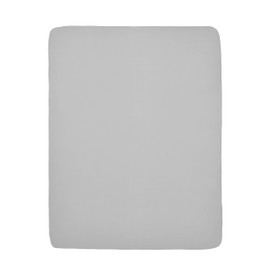Meyco 566005 Jersey Fitted Sheet, Playpen Mattress, Play Mat, Box Mattress, 100% Cotton, 75 x 95 cm, Light Grey