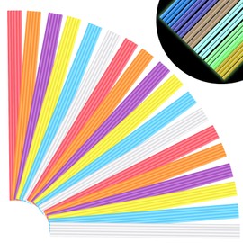 Honoson 120 Pcs PCL 3D Pen Refills Compatible with The 3Doodler Start 3D Pen Low Printing Temperature 2.5 mm Thick 15 cm Filament Refill(6 Colors)