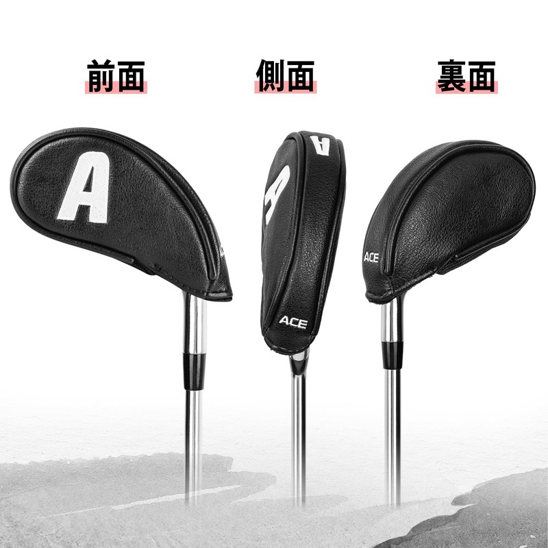 Golf Iron Cover Elastic Closure Wedge Cover Club Head Cover