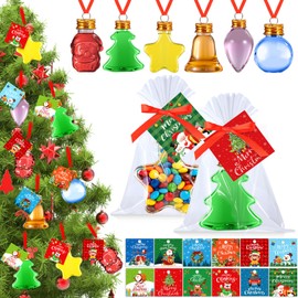 24 Sets Christmas Fillable Balls Bottles Christmas Tree Ornaments
