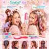 Hair Chalk Set for Girls, 6 Colour Pads with Applicator,