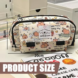 OIUAVYR 1 Piece Pencil Case Girls Teenagers, Cute Pencil Case, Large Capacity Pencil Case, Durable Pencil Case, Pencil Case Zip, Bag Perfect for School Office, yellow, casual