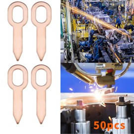 OTOTEC 50Pcs OT Sheet Gaskets Car Dent Puller Straight Pull Rings Car Body Panel Pulling Washer Repair Tool Kit Car Repair Accessories 60mm