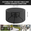 PATIO PLUS Garden Table and Chairs Round Patio Set Cover,Waterproof,