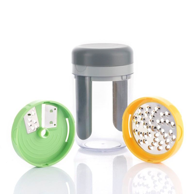 InnovaGoods - 3-in-1 Vegetable Spiral Slicer and Grater, Manual, with