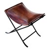 cuero Melton Leather Stool Side Stich Classical Side Stich Stool