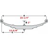 EMCO PR4B Double Eye 4 Leaf Spring for 3,500 Lb