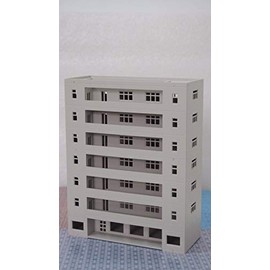 Outland Models Railway Modern Building Dormitory/School Grey N Scale 1:160