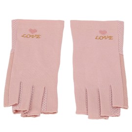 UV Protection Gloves Made of Cotton, Fingernails UV Glove, Manicure and Sun Protection for Women, for Protection of Hands (Grey)