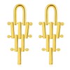 FLYYQMIAO Gold Dangle Tassel Dangling Earrings for Women Statement Geometric