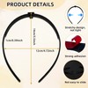 Bachelor Hat Headband, Graduation Hat Headband Insert, Black, Graduation Hat