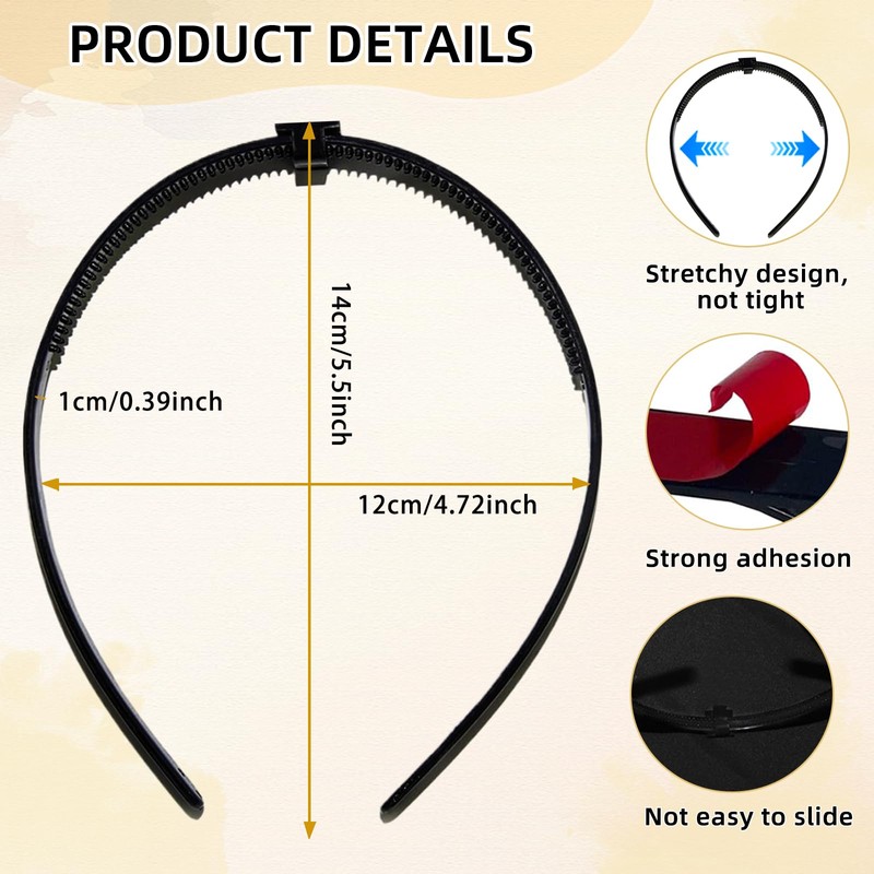 Bachelor Hat Headband, Graduation Hat Headband Insert, Black, Graduation Hat